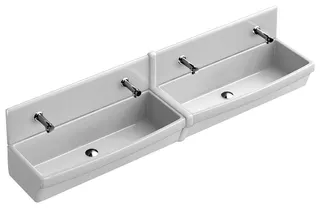 Villeroy & Boch Reihenwaschanlage O.novo 1000x415mm Rechteck Weiß Alpin – Bild 2