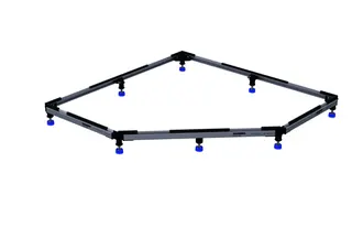 KA Duschwannen-Fußrahmen FR 5300 FLEX (FR II) CORNEZZA
