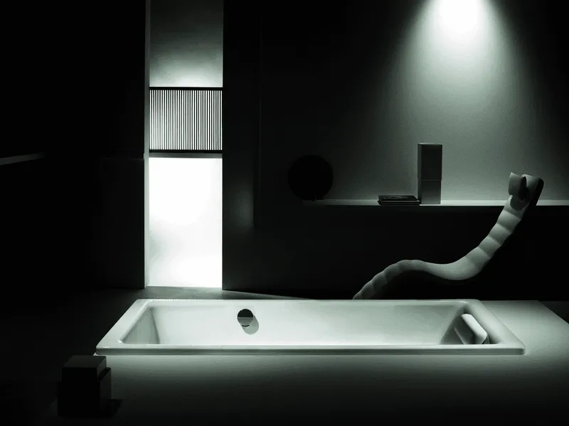 Badewanne PU 180x80x42cm, ÜL seitlich more4YOU, topweiß