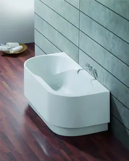 Hoesch Badewanne Spectra Vorwand 1700x800 ohne Schürze, Weiß