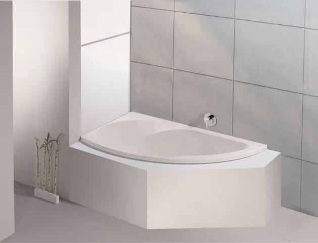 Hoesch Badewanne Spectra Eck 1700x1000 links ohne Schürze, Weiß