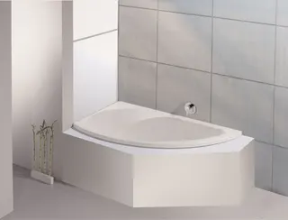 Hoesch Badewanne Spectra Eck 1700x1000 links ohne Schürze, Weiß
