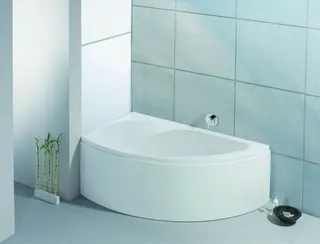 Hoesch Badewanne Spectra Eck 1700x1000 links mit loser Schürze, Weiß