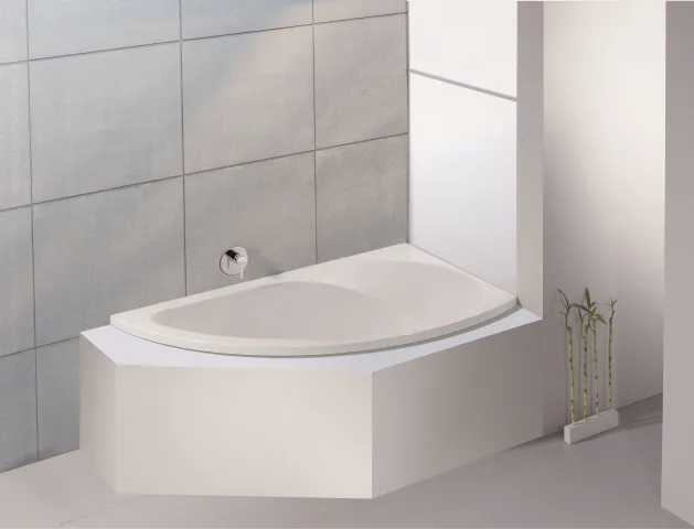 Hoesch Badewanne Spectra Eck 1700x1000 rechts ohne Schürze, Weiß