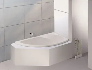 Hoesch Badewanne Spectra Eck 1700x1000 rechts ohne Schürze, Weiß
