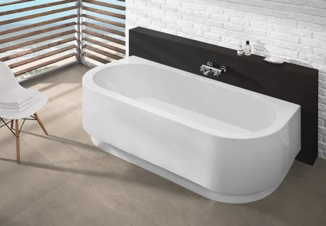 Hoesch Badewanne Happy D. 1800x800 mit Schürze Weiß
