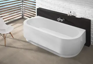 Hoesch Badewanne Happy D. 1800x800 mit Schürze Weiß