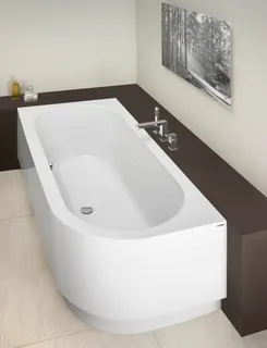 Hoesch Badewanne Happy D. 1800x800 links ohne Schürze, Weiß