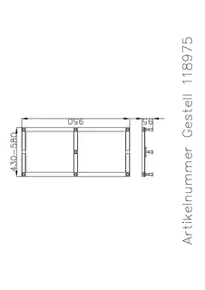 Hoesch Zubehör Untergestell für Duschwanne Muna 4190/ 4191/4192/4193/4201 – Bild 3