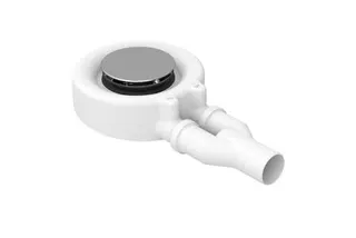 ZUB Duschfläche Duschwanne Ab- und Überlauf BetteScope chrom