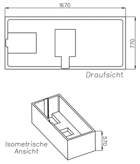 SD Wt Bette Ocean 1700x800 Überlauf hinten – Bild 2