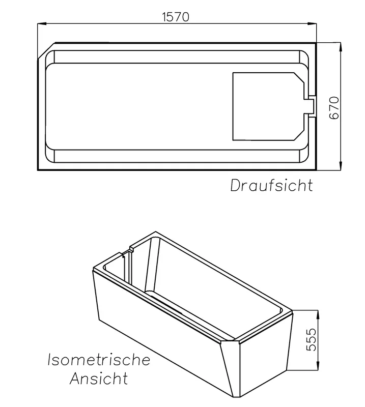 SD Wt BetteProfi-Form 1600x700 Kopfende links
