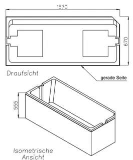 SD Wt Bette Profi-Form (s) 1600x700 KE rechts/FE links