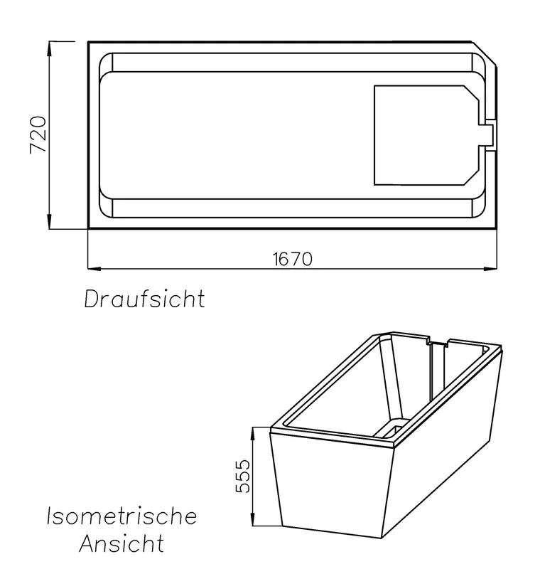 SD Wt BetteProfi-Form 1700x750 Fußende links