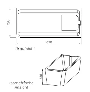 SD Wt BetteProfi-Form 1700x750 Kopfende rechts – Bild 2