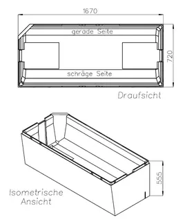 SD Wt Bette Profi-Form (g) 1700x750 KE links/FE rechts – Bild 2