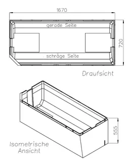 SD Wt Bette Profi-Form (s) 1700x750 KE rechts/FE links – Bild 2