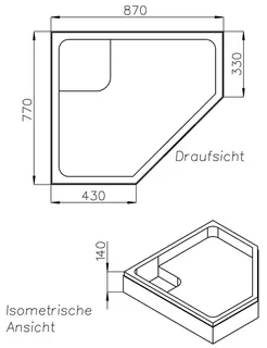 SD Wt BetteCaro (5-eck) 800x900x35 – Bild 2