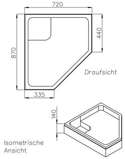 SD Wt BetteCaro (5-eck) 900x750x35 – Bild 2