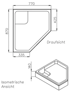 SD Wt BetteCaro (5-eck) 900x800x35 – Bild 2