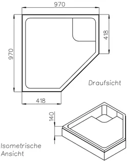 SD Wt BetteCaro (5-eck) 1000x1000x35 – Bild 2