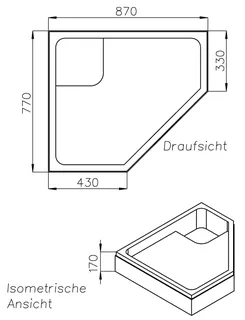 SD Wt BetteCaro (5-eck) 800x900x65 – Bild 2