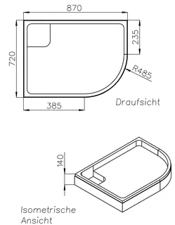 SD Wt BetteCorner viertelrund 750x900x35 – Bild 2
