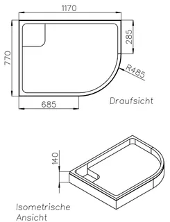 SD Wt BetteCorner viertelrund 800x1200x35 – Bild 2