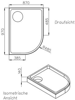 SD Wt BetteCorner viertelrund 1000x900x35 – Bild 2