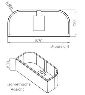 SD Wt KA Centro Duo 2, Nr. 131 1700x750 mit 2 Rundungen – Bild 2