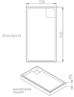 SD Wt KA Duschplan 750x1200x65 – Bild 2