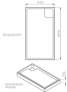 SD Wt KA Duschplan XXL 700x1400x65