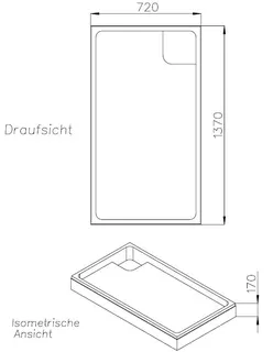 SD Wt KA Duschplan XXL 750x1400x65