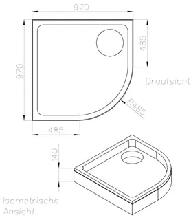 SD Wt KA Zirkon (viertelrund) 1000x1000x35 – Bild 2