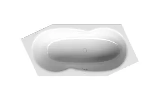 Bette Badewannen Sechseck Metric Weiß PLUS FE rechts Überlauf vorne 2060x900x450/30mm – Bild 2