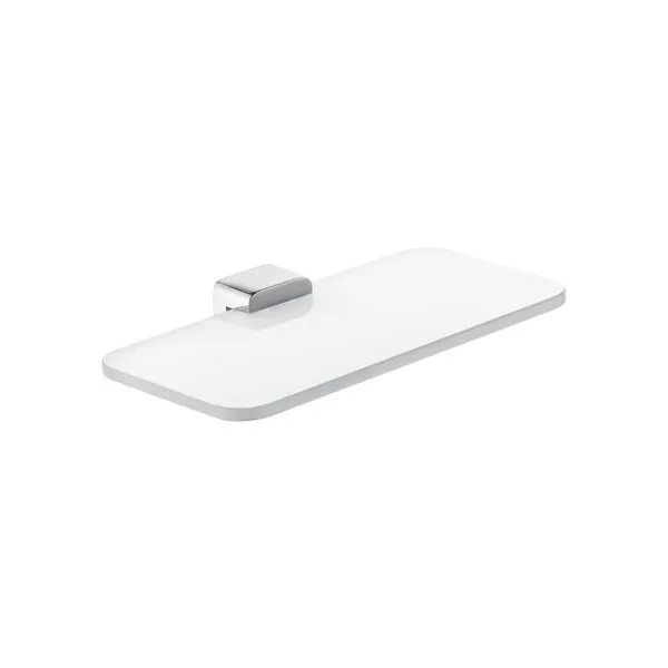 KLUDI E2 Ablage 260 x 140 mm mit Opalglas weiss chrom