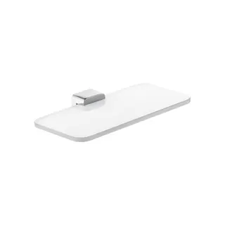 KLUDI E2 Ablage 260 x 140 mm mit Opalglas weiss chrom