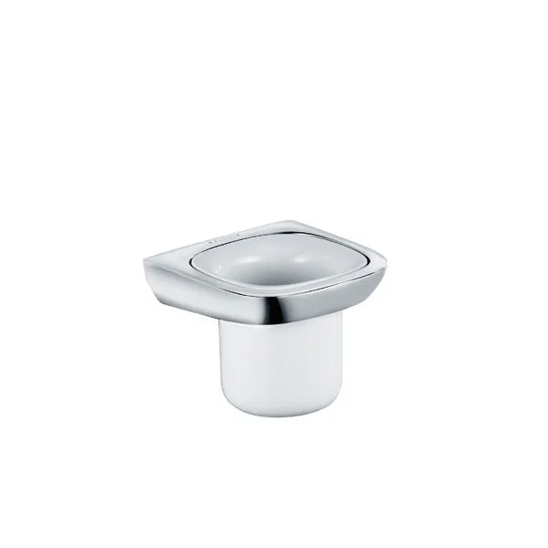 KLUDI AMBA Glashalter mit Porzellanbecher chrom