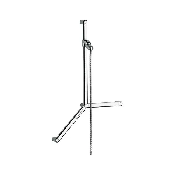KLUDI SIRENA CARE Wandstange L 900mm mit 2 Haltegriffen chrom
