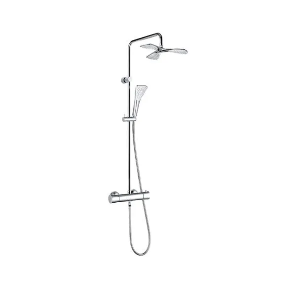 KLUDI FIZZ Thermostat Dual Shower System chrom