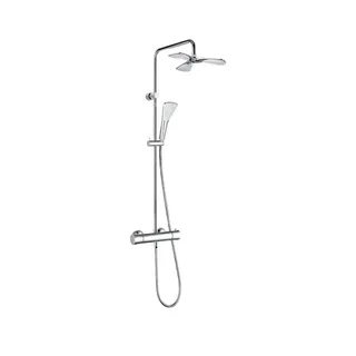 KLUDI FIZZ Thermostat Dual Shower System chrom