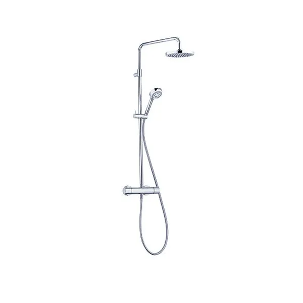 KLUDI LOGO Thermostat Dual Shower System, Kopfbrause 200mm chrom