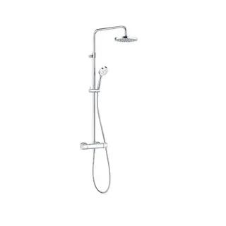 KLUDI LOGO Thermostat Dual Shower System chrom