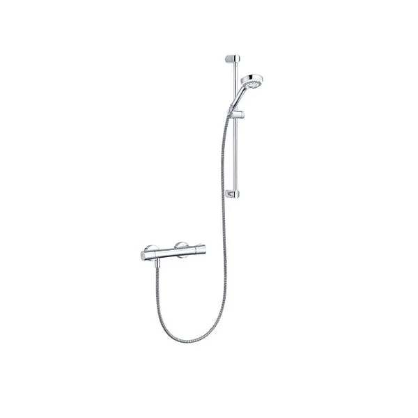 KLUDI LOGO Shower-Duo Wandstange 600 mm mit Brausethermostat