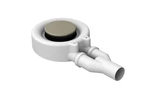 BE ZUB Duschfläche Duschwanne Ab- und Überlauf BetteScope flax