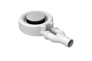 BE ZUB Duschfläche Duschwanne Ab- und Überlauf BetteScope snow