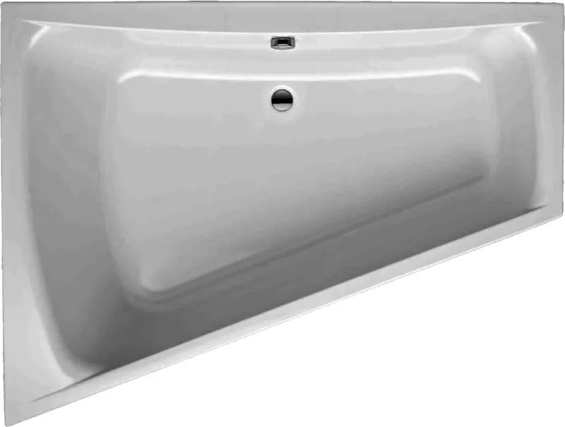 SF 170 U links weiß Überlauf links Trapezbadewanne 1700x1300/650