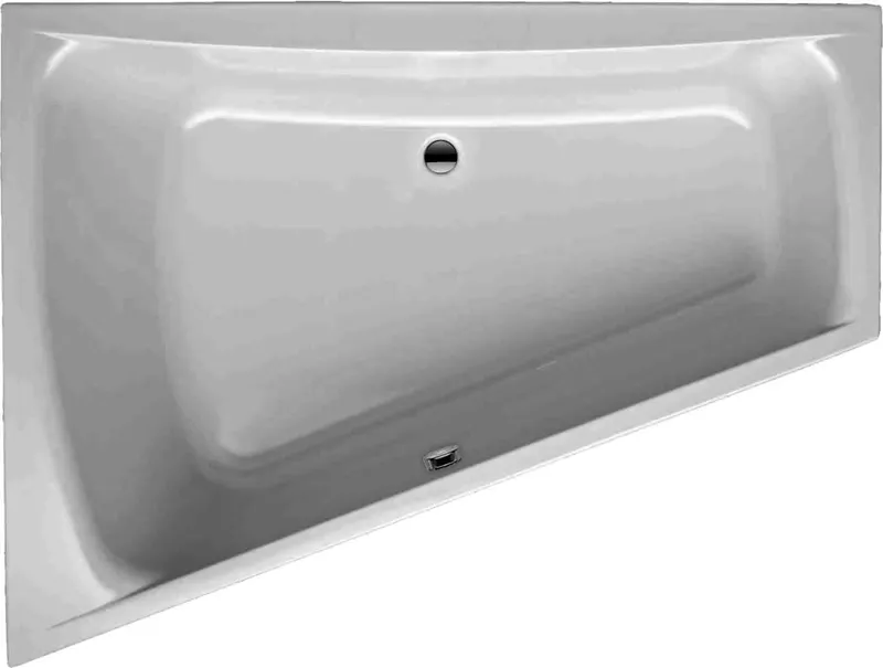 SF 170 U links weiß Überlauf rechts Trapezbadewanne 1700x1300/650