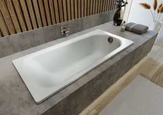 Kaldewei Badewanne SANIFORM PLUS STAR Mod.330,1400x 700mm,alpinweiß,mit Vollantislip – Bild 2