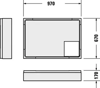 Duravit D-Code Duschwanne, Rechteckig, 1000x700x85 mm, Weiß, Sanitäracryl – Bild 5